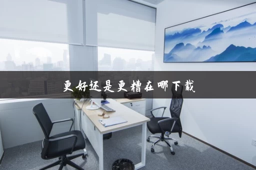 更好还是更糟在哪下载