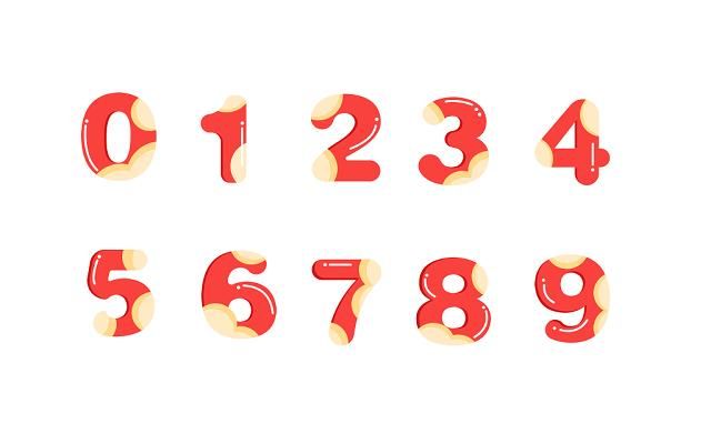 数字序号分行排列